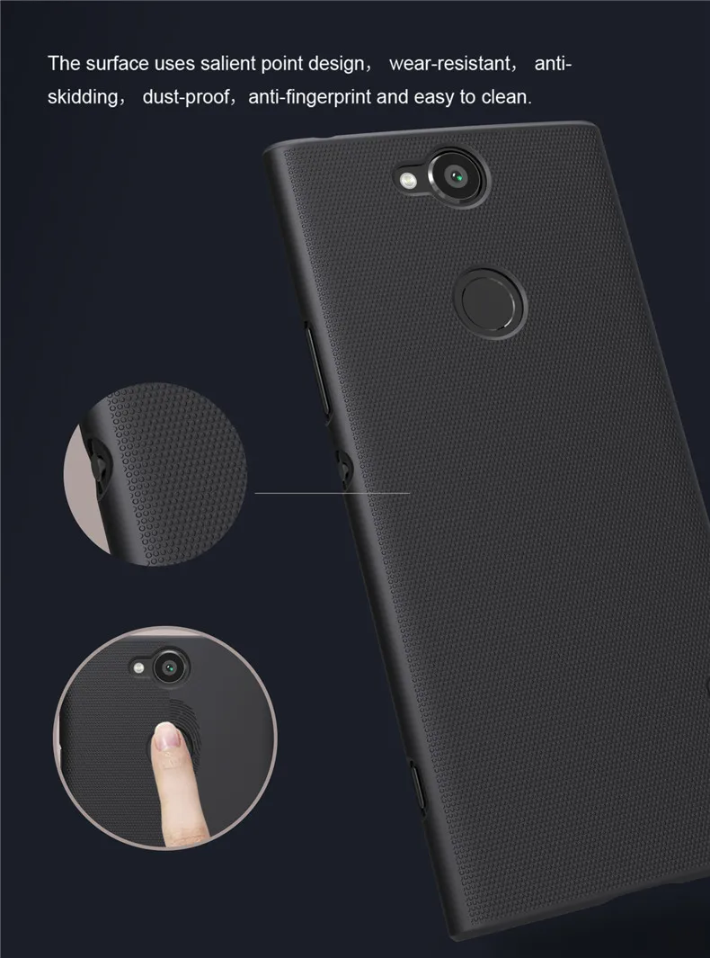 Nillkin PC матовый жесткий чехол для sony Xperia XA2 Plus, Ультратонкий чехол для мобильного телефона sony Xperia XA2 Plus