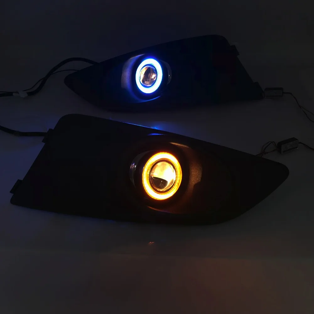 RQXR противотуманная фара вождение свет в сборе для chevrolet aveo sonic cob angel eye светодиодные дневные ходовые огни сигнал поворота