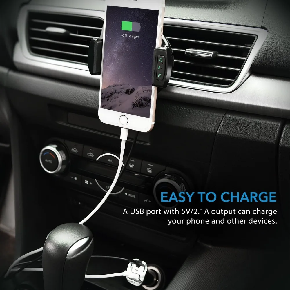 ANLUD Handsfree Bluetooth автомобильный комплект Aux Hands Free музыкальный плеер с автомобильным