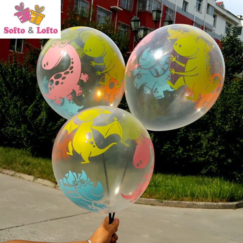 10 шт. прозрачные надувные шары динозавр Рекс 30 см|party supplies|party supplies boyparty party |