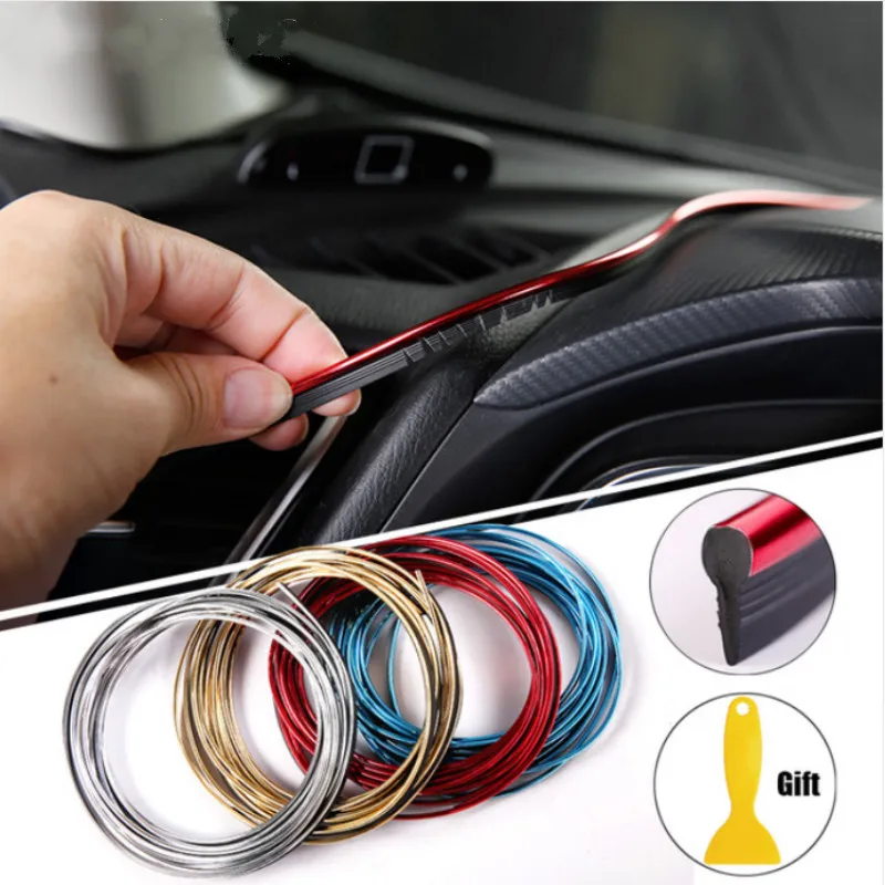 

5M Car Styling Interior Accessories Strip Sticker For Opel Astra H G J Corsa D C B Insignia Zafira B Vectra Mokka Vectra Meriva