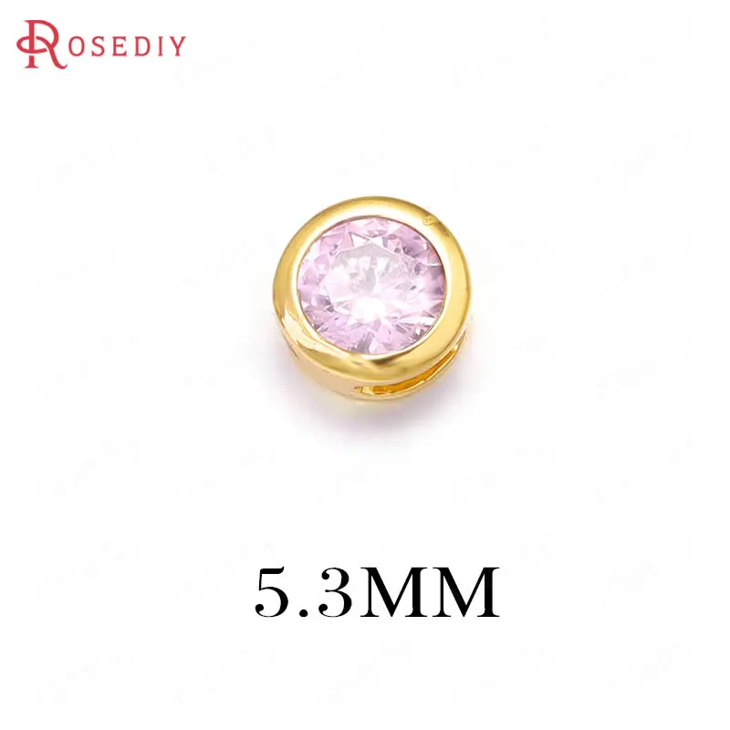 Бусины из латуни цвета шампанского под золото 24 К 5 3 мм 7 6 шт. | Украшения и