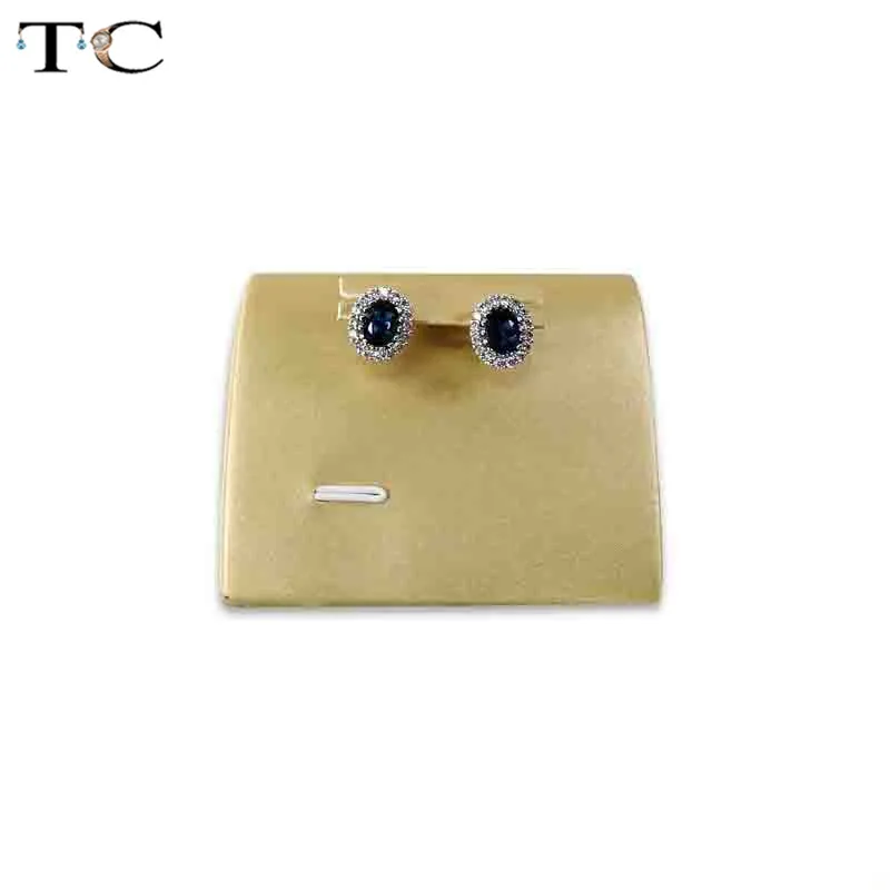 Подставка для сережек из искусственной кожи золотого цвета 2019 | Украшения и