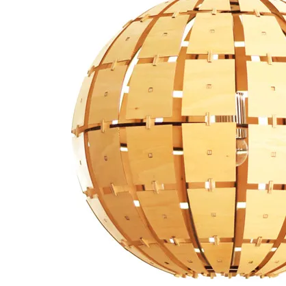 Chinese creative Ply-Wood chips Chandelier handmade indoor E27 burlywood spherical led lamp for porch&ampgallery&amppavilion BT119-400 | Лампы