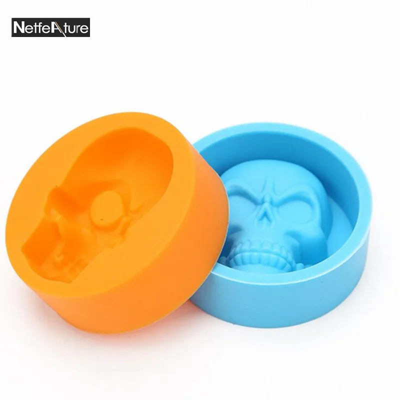 2 шт. силиконовая мини-форма в виде черепа |