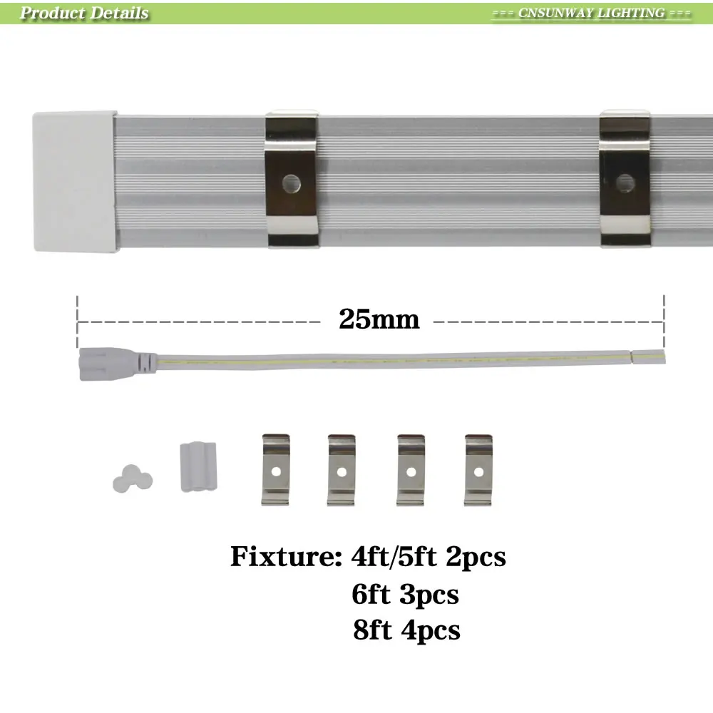 Светодиодный T8 интегрированной трубки V форма двойной ряд 28 w 4ft 72 w 8ft AC 85-265 v прозрачные линзы дверца кулера стеллаж для хранения под потолком светильник лампа