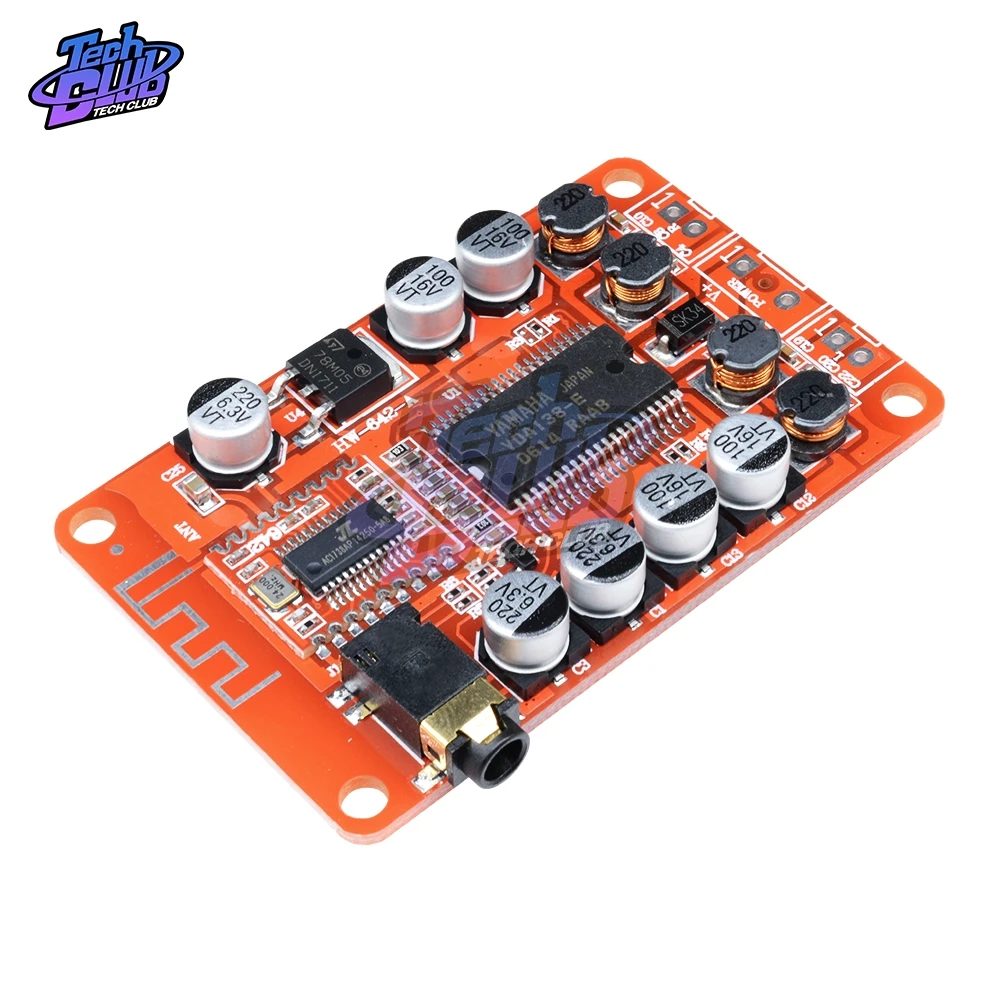 2*15 Вт YDA138-D DC 12 В 2A Bluetooth цифровая аудио Плата усилителя класса D стерео 2-канальный усилитель мощности для YAMAHA