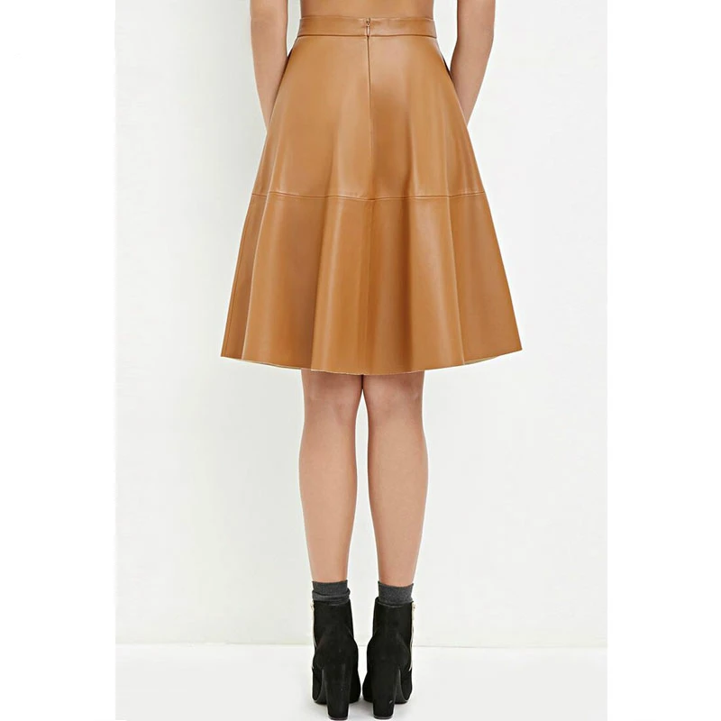 Юбка женская трапециевидная до колен элегантная повседневная юбка из