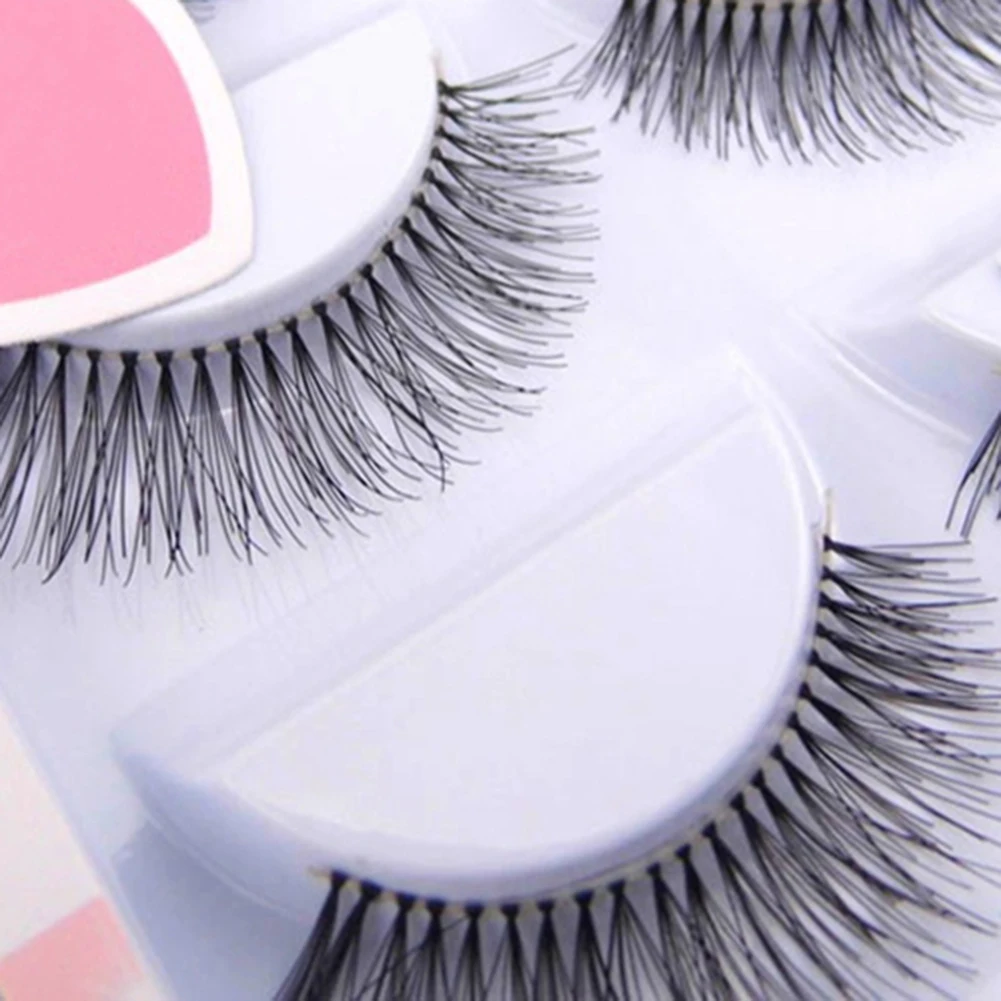 5 Pairs Natural Sparse Cross Eye Lashes Extension Makeup Long False Eyelashes Fake Lashes Set Eyelashes Artificial