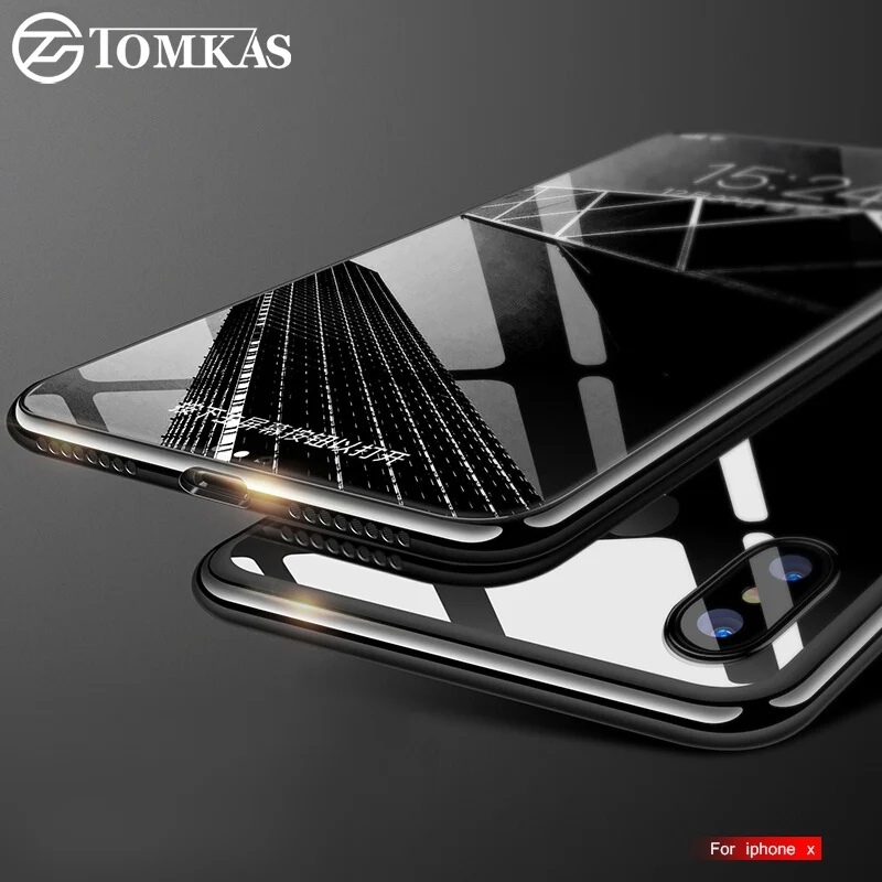 Ультратонкий чехол TOMKAS для iPhone X 7 8 прозрачный силиконовый с покрытием ТПУ