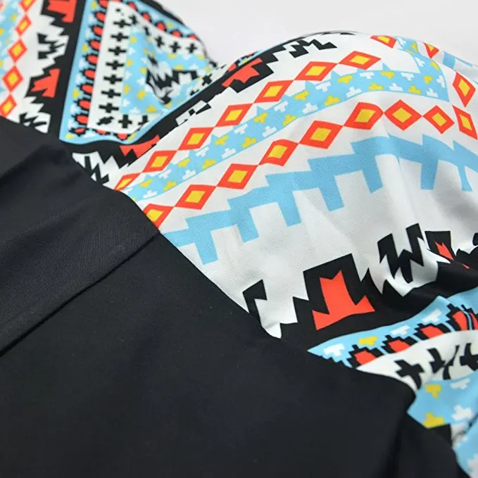 Женский винтажный купальник монокини большого размера плюс слитный с