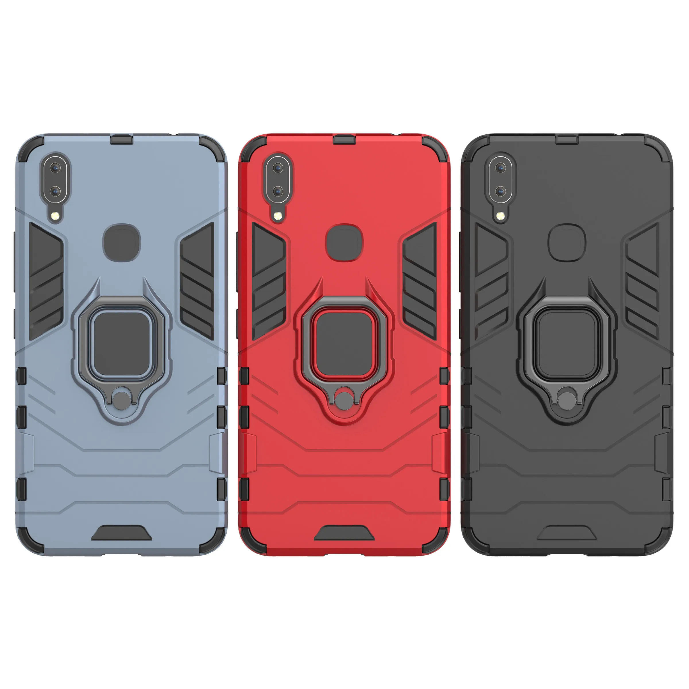 Luxury Armor Ring Case For Vivo X20 X21 X23 X9Plus Magnetic Anti-Fall Shockproof Full Back | Мобильные телефоны и