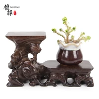 redwood art ware carved collection base teapot cup support bonsai decoration vase stand fish tank pedestal home decoration