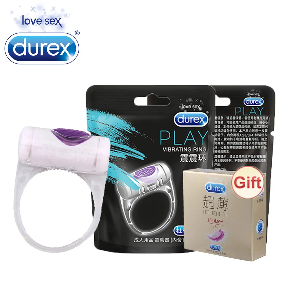 Вибрирующее кольцо Durex безопасные секс игрушки для взрослых пенис увеличения