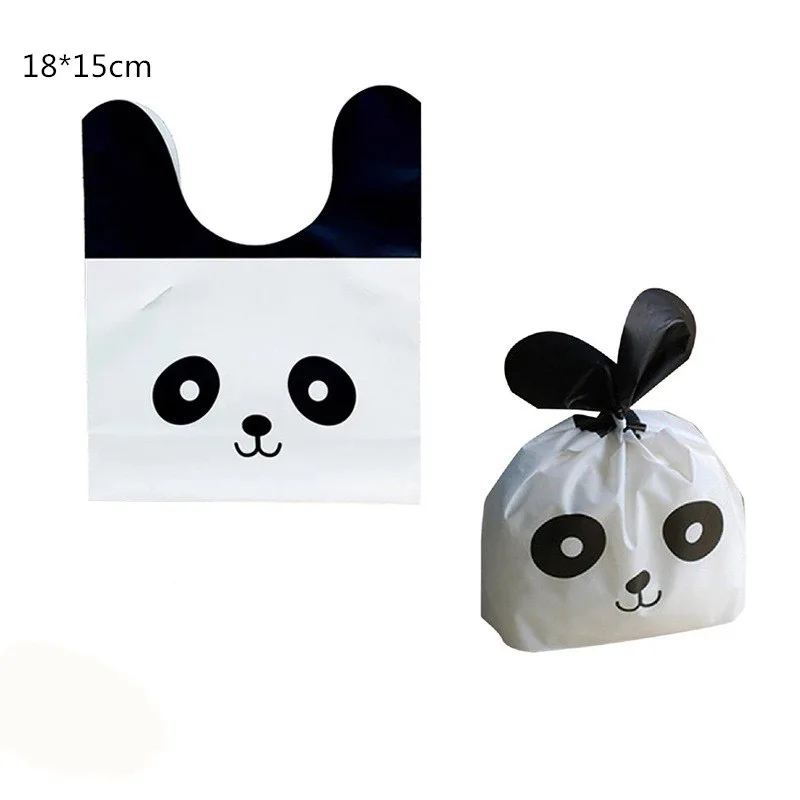 20pcs candy bag Панда Тема воздушный шар баннер украшения для вечеринки сделанные своими руками Дети День Рождения Вечеринка детский душ посуда принадлежности для соломинок - Цвет: 20pcs candy bag