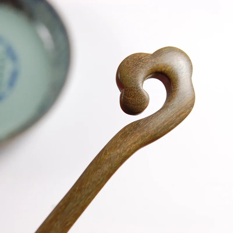 Ancient Sandalwood Wooden Hair Sticks Lucky Auspicious Clouds Hand-carved Ethnic Ebony Headwear Head Jewelry Natural Fragrance | Украшения