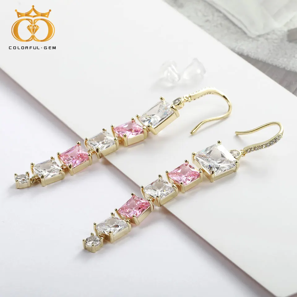 Цвет FUL. GEM модная подвеска Розовый Краб Висячие серьги для женщин девушек модные