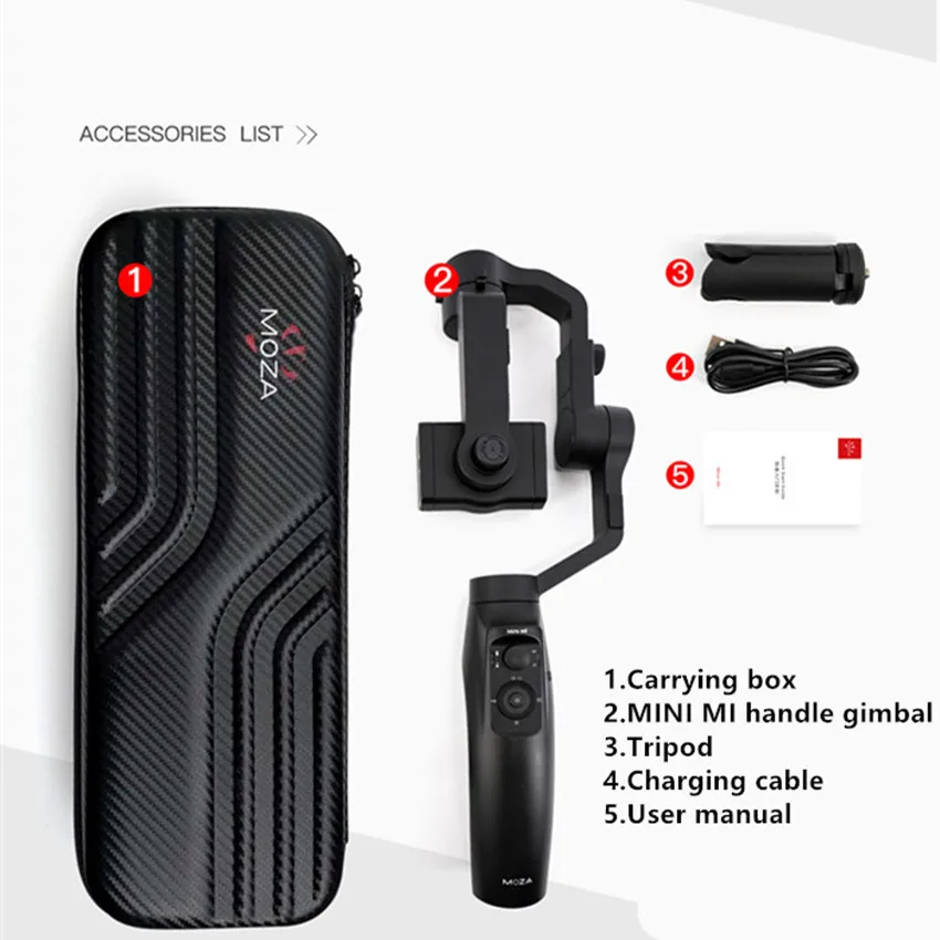 MOZA MINI MI 3 осевой ручной карданный стабилизатор для смартфона iPhone X 8Plus 8 7 6S Samsung S9 S8 S7