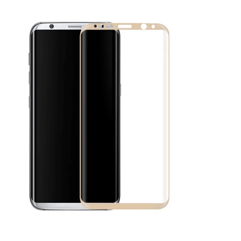 Закаленное 3d стекло для Samsung Galaxy S8 полноэкранная Взрывозащищенная защитная