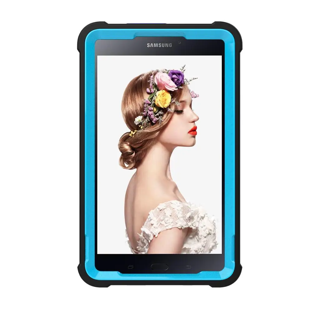 Чехол для Galaxy Tab A 8 0 T385 гибридный резиновый пластиковый + силиконовый