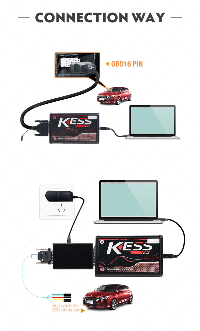 ЕС красный KESS V2 v5.017 мастер ktag v7.020 менеджер токарная обработка комплект без знака чтения Limited KESS V2.47 V4.036 Основной блок программатор системного блока управления