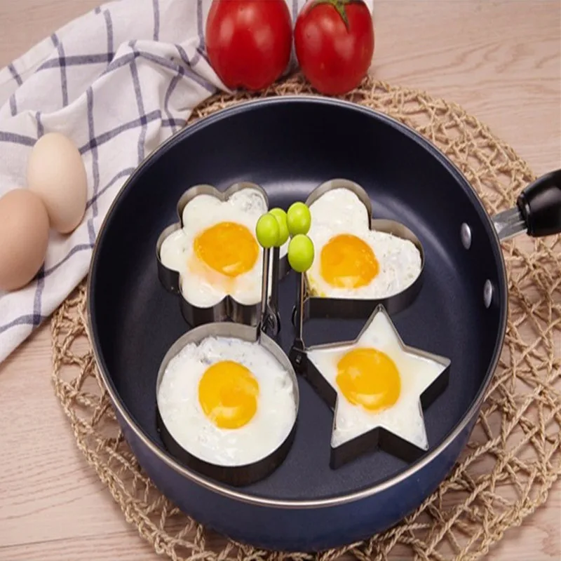 Нержавеющая Сталь Жареное Яйцо Плесень Блин Mold Кухня Инструмент Кулинария