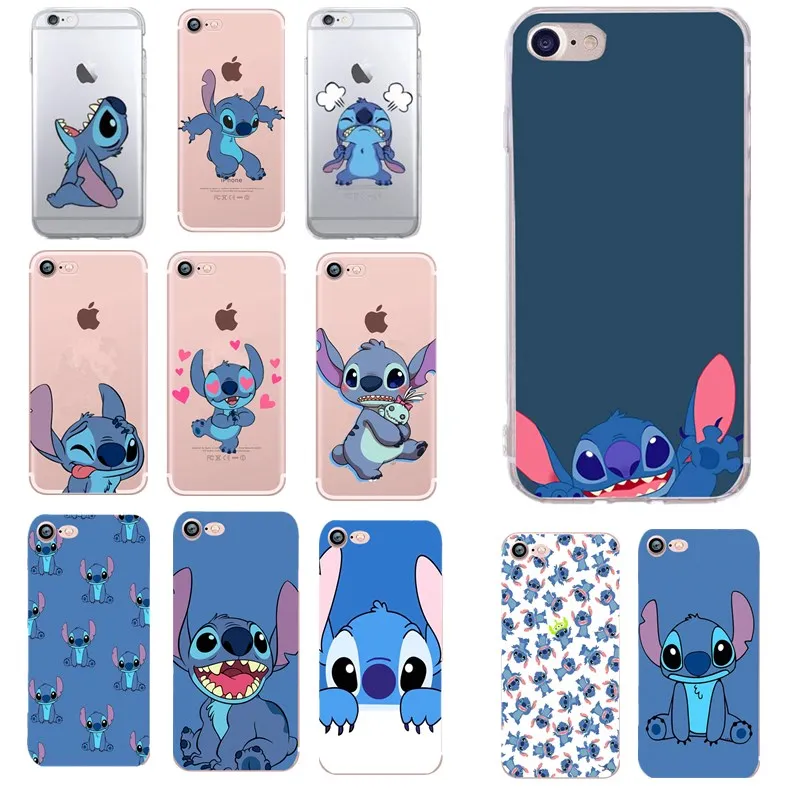 For iphone 6 S case Cover Lovely Stitch Coque Iphone 7 plus 8 5 5S SE s Xs Soft Silicone cases |