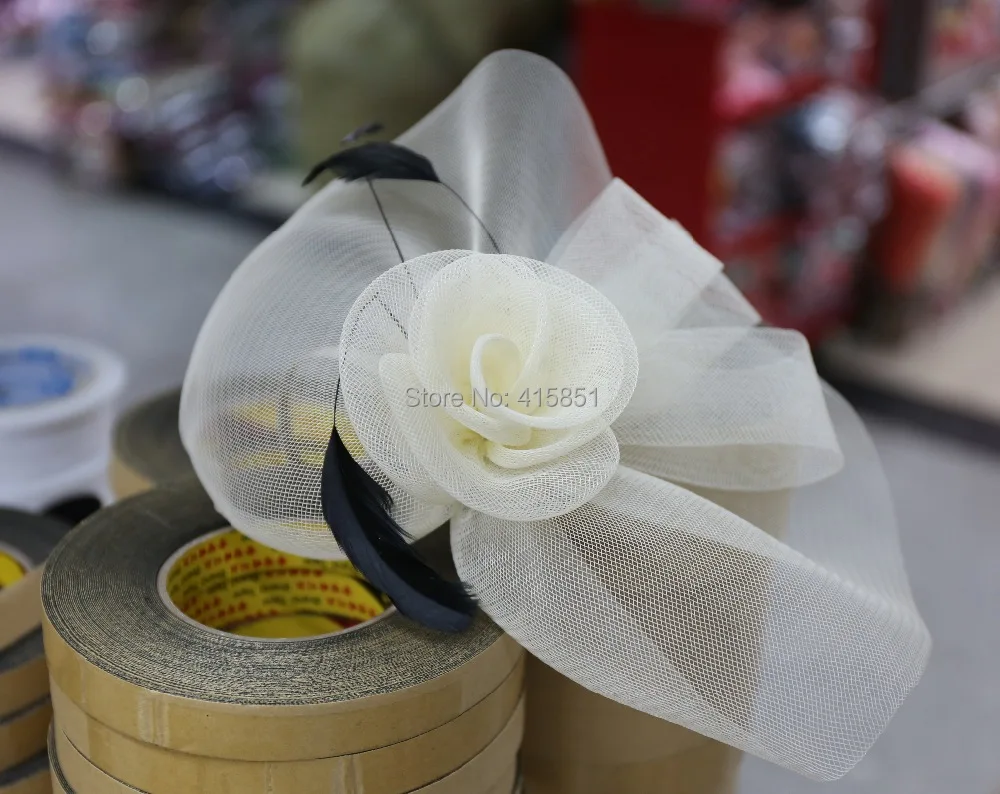 Бесплатная доставка плоская однотонная оплетка из конского волоса 16 см Вуалетка