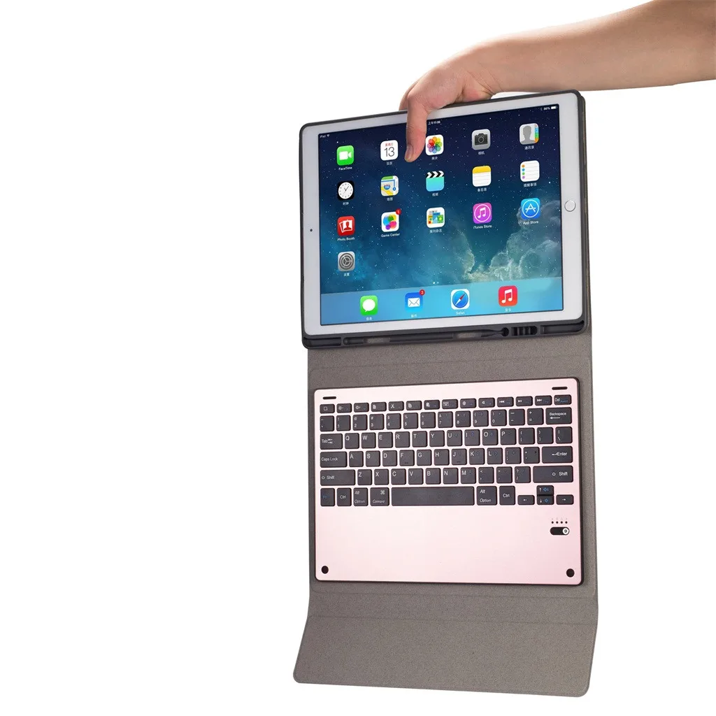 Клавиатура VOBERRY для Ipad беспроводная клавиатура Bluetooth 3 0 съемная Pro 12 9 дюймов чехол