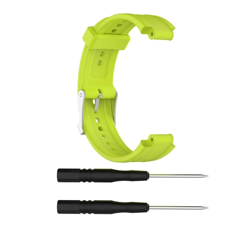 Light green OOTDTY силиконовый сменный Браслет для часов с инструментами для Garmin Forerunner 25 женские часы - Цвет: Light green