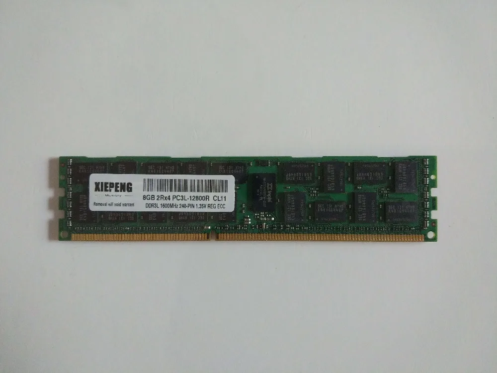 ForIBM X3755 X3690 X3850 X3950 X5 DX340 DX360 DX3650 M2 M3 Серверная RAM 8GB 2Rx4 PC3L 12800R 16G DDR3 1600MHz ECC Registered
