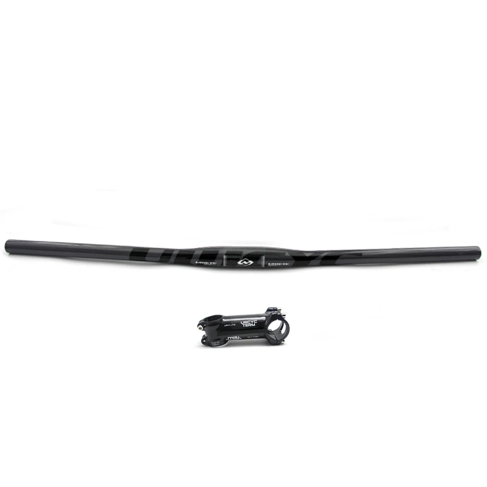 balck Быстрая, распродажа, горячая новинка, ullicyc, углеродный руль, набор mtb, руль для велосипеда+ подседельный штырь+ ствол, части для велосипеда, углеродный руль - Цвет: balck
