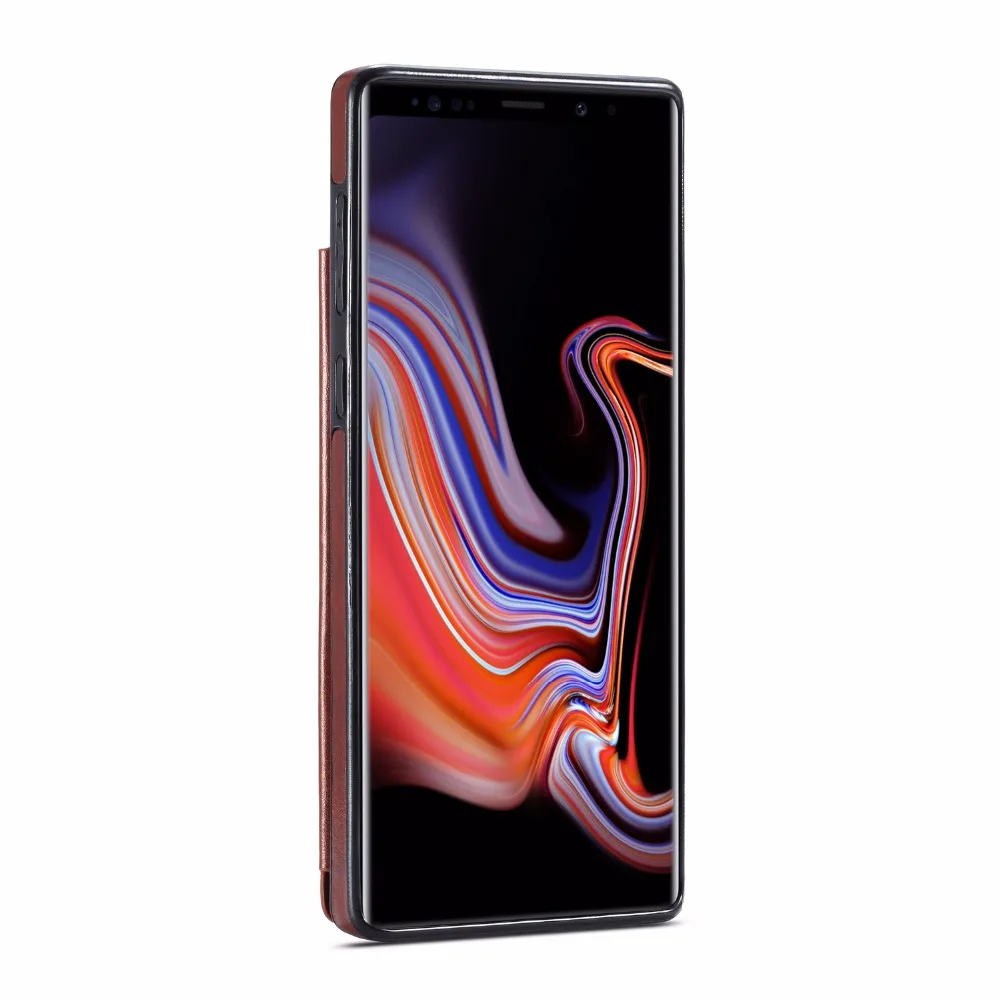 Чехол для Samsung Galaxy Note 9 8 S9 S8 Plus кошелек из искусственной кожи Магнитный флип-чехол