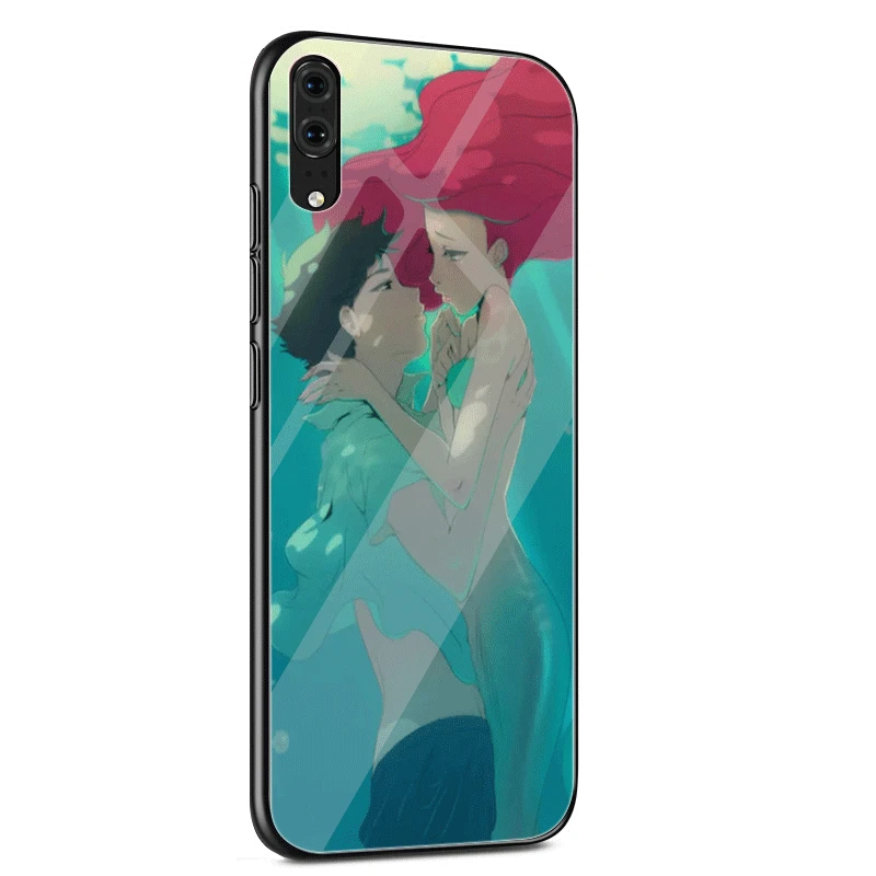 Чехол Desxz Ariel Little Mermaid De Glass для Huawei P10 P20 Lite Pro P Smart Mate 10 20 Y6 Y9 Honor 7A 8X9 | Мобильные