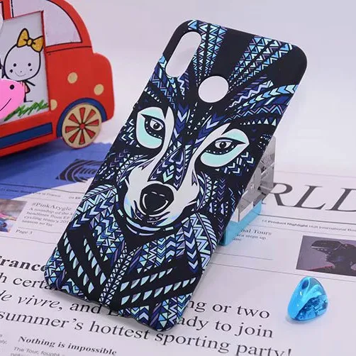 Glow in the Dark Elephant PC Cases for Huawei P9 P8 Lite 2017 Lion Tiger wolf Matte Covers Capa P10 P20 Lite/P20 Pro |