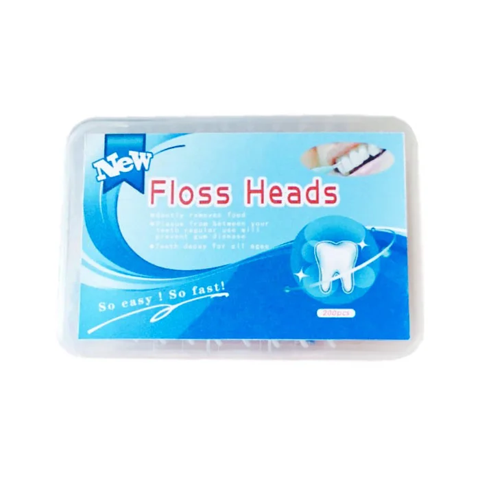 

Hot 200Pcs/Box Toothpicks Plastic Silicone Dental Floss Teeth Stick Brush Disposable Oral Care Tooth Interdental Clean Tools wyt
