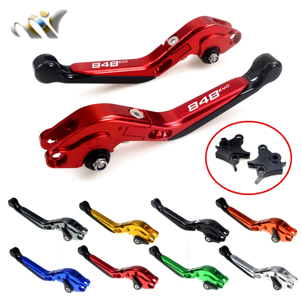 Для Ducati 848 EVO 2007 2008 2009 2010 2011 2012 2013 новый CNC регулируемый складной выдвижной мотоцикл