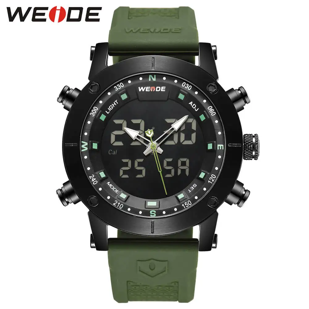 WEIDE роскошный оригинальный для ЖК дисплея цифровые спортивные фитнес часы