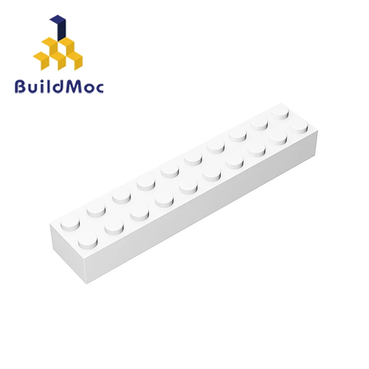 BuildMOC 92538 3006 Кирпич 2x10 для строительных блоков Запчасти DIY логотип образовательных