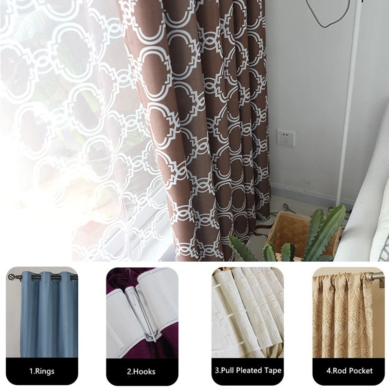 Затемняющие шторы для окон с принтом тканевые скандинавские занавески спальни