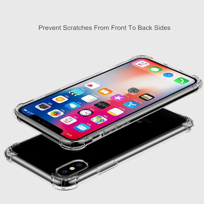 Противоударный воздушный шар чехол для телефона iPhone X XS XR Max 8 7 6 6S Plus 5S SE прозрачный