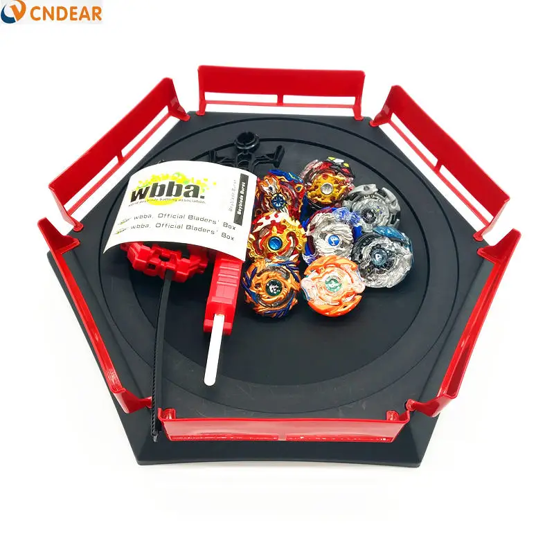 Beyblade Burst игрушки с пусковым устройством стартер и арена игрушка Металл Fusion Бог спиннинг Топ bayblade Blade лезвия игрушки - Цвет: 8pcsArena002