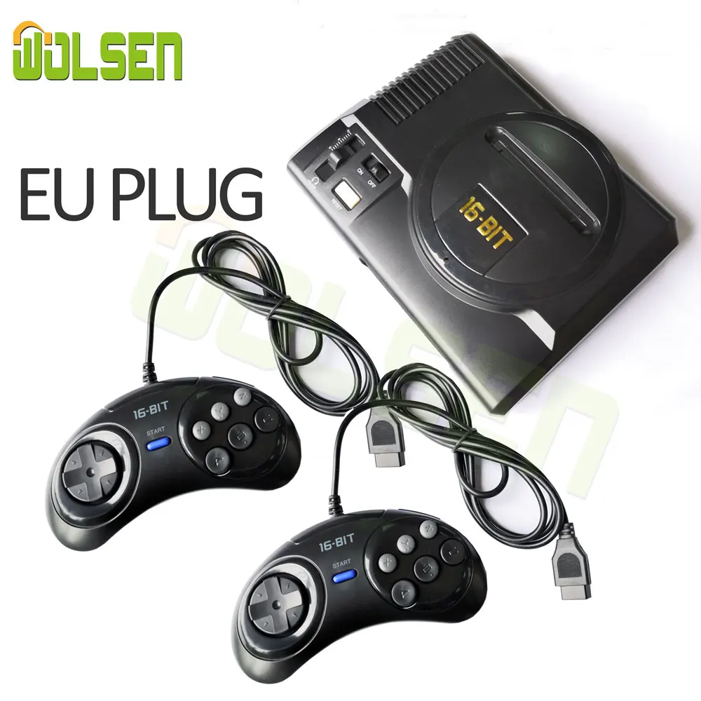 EU PLUG WOLSEN мини видео ТВ игра 16 бит консоль AV выход супер мини портативная игровая консоль встроенный в 208 игр - Цвет: EU PLUG