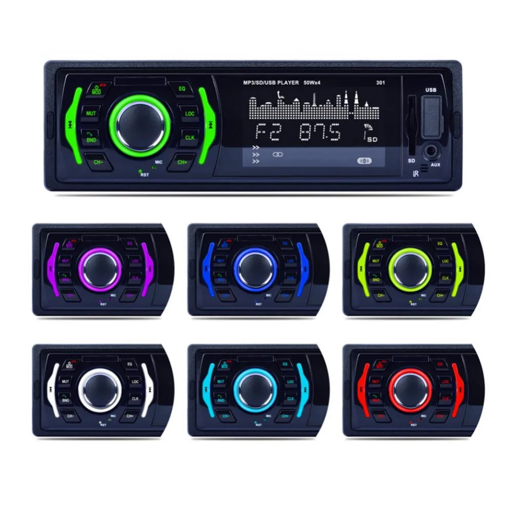 Авторадио 12 в автомобильное радио 1 Din Bluetooth автомобильный стерео плеер телефон AUX