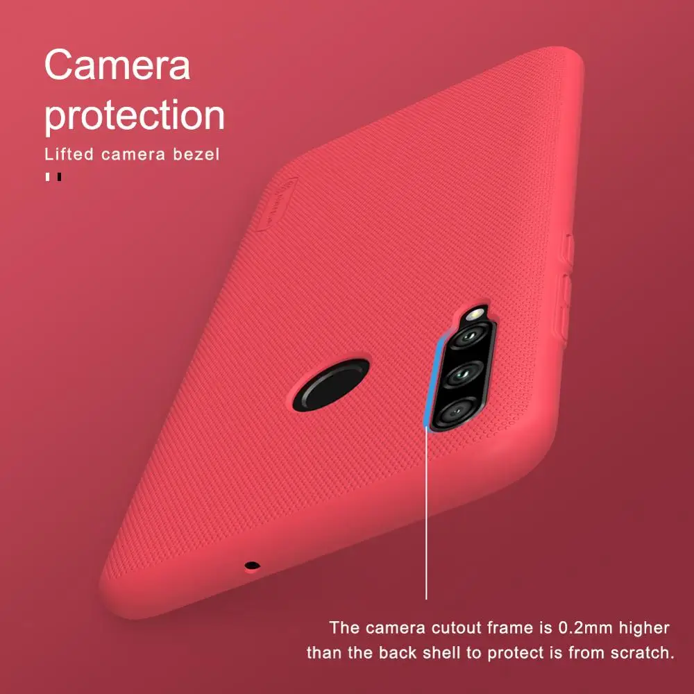 Для huawei Honor 20 Lite бампер чехол Nillkin матовый Противоскользящий защитный чехол для Honor 20 Lite матовый жесткий чехол