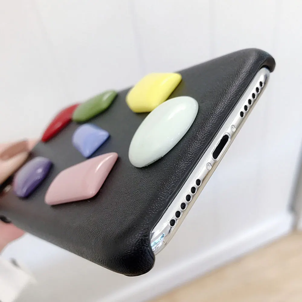 KISSCASE Geometric Cube Case For iPhone X XS Max XR Phone Fashion Bulge 7 8 6 6S Plus Cover Funda #4 |
