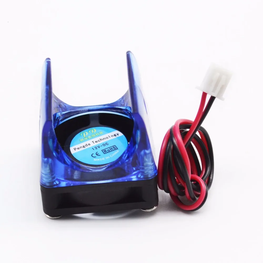 1 Набор DC 12V пластиковые мини V5/V6 вентиляторы охлаждения + синий Вентилятор корпус