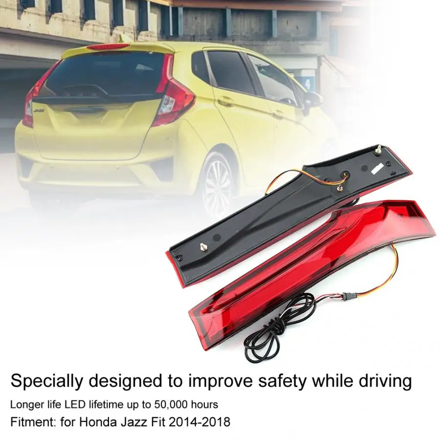Бег светильник s 1 пара Светодиодный дневной тормозной пригодный для Honda Jazz Fit 2014