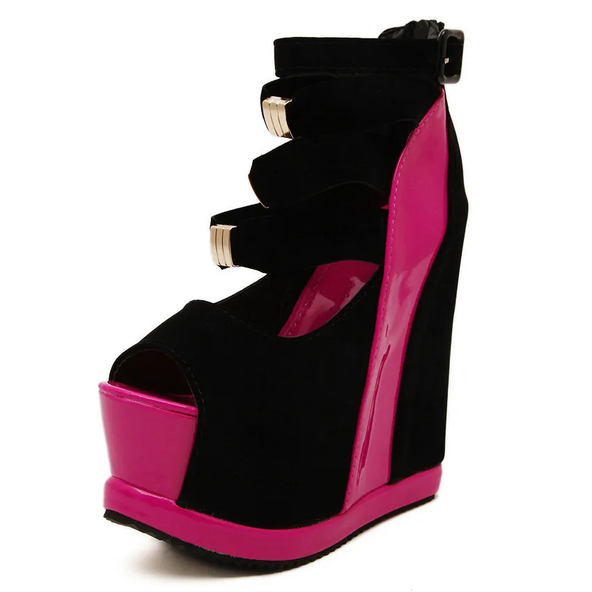 Женские сандалии из флока с открытым носком простые летние туфли на толстом