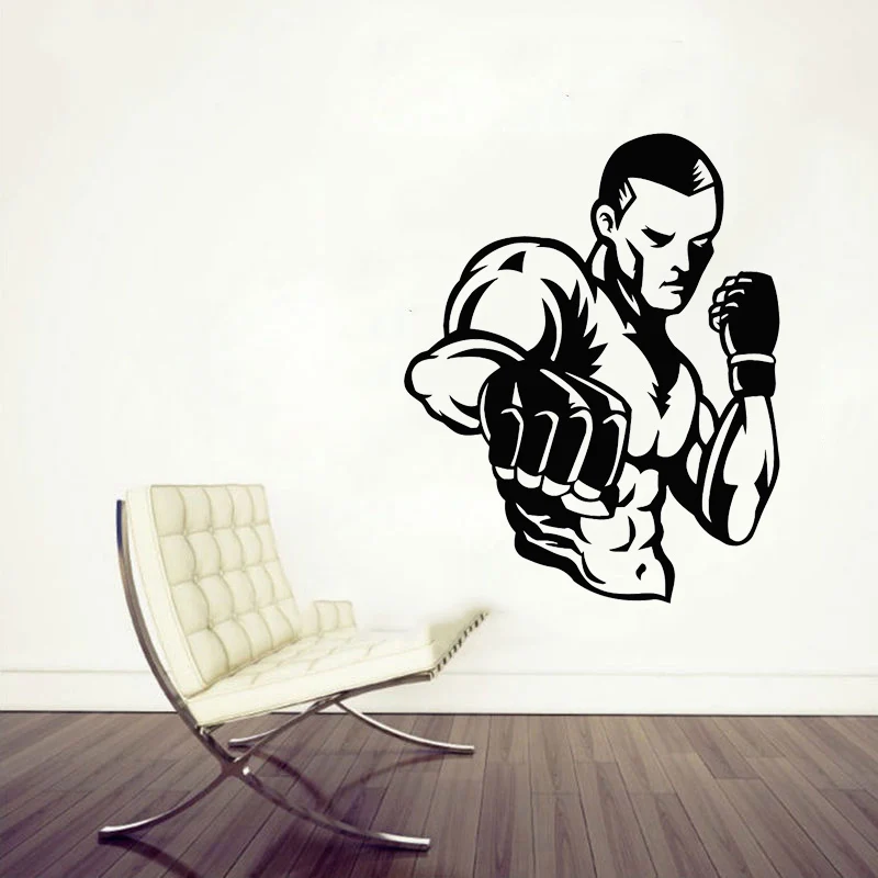 Наклейки на стену виниловая наклейка ММА UFC клетка figther Боевые искусства|vinyl decal|wall